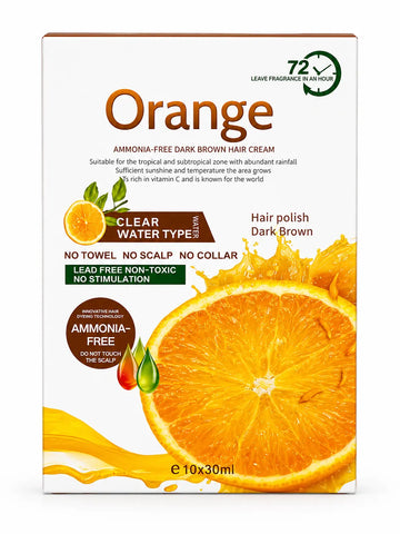 Orange Ammonia-Free Dark Brown Hair Cream