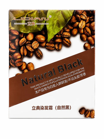 LIDIAN® Natural Black Hair Dye Cream – Non-Scalp Staining & Aromatic Formula