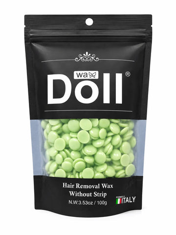 Doll Hair Removal Hard Wax Beans – Soothing Green Formula (100g / 3.53oz)