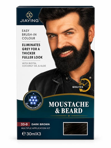 JIAYING Moustache & Beard Easy Brush-In Colour Kit