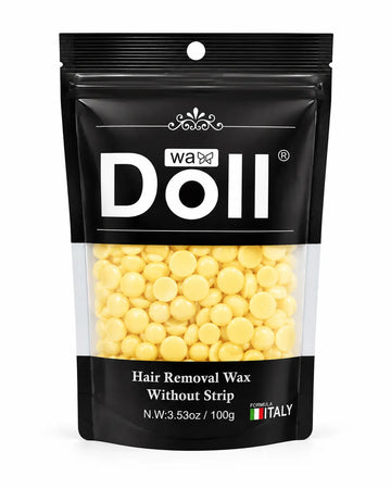 Doll Hair Removal Hard Wax Beans – Soothing Yellow Formula (100g / 3.53oz)